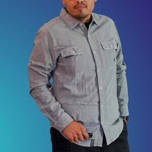 The Sea Plane Buttondown in Ash by LRG
